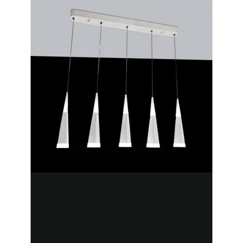 White meteoriti di metallo chandelier, aluminum, acrylic, lcs 001 by jago dimensions: d 70*6 x h 50-150 cm. Materials:...