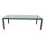 Modern Brass and Glass Coffee Table Low Profile For Sale