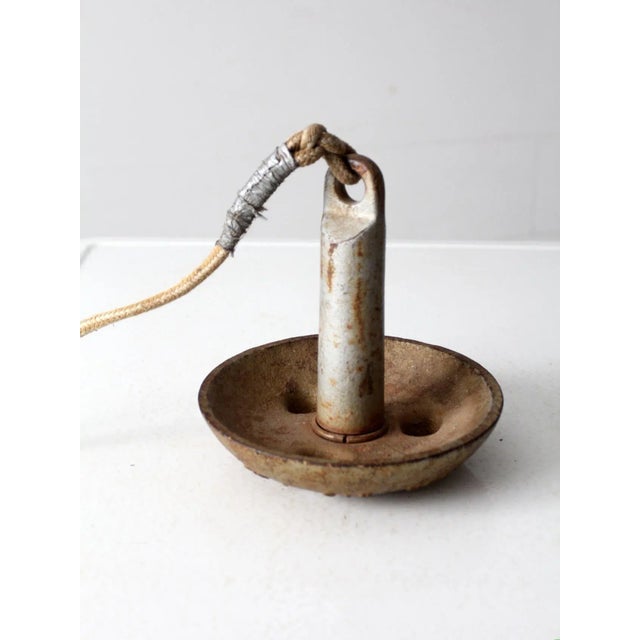 Vintage Roloff Mfg Corp Cast Iron Boat Anchor For Sale - Image 11 of 11