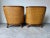 SOLDModern Mandalay Coastal Organic Rattan and Leather Lounge Chairs With Ottoman – Set of 3 For Sale - Image 4 of 12