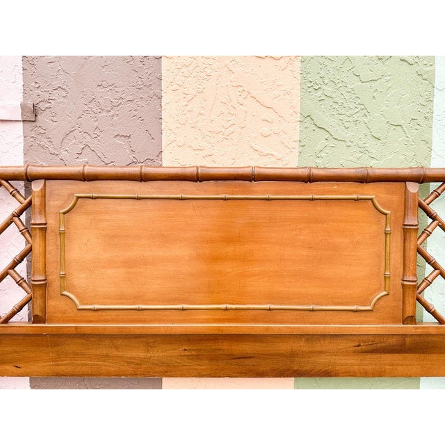 Mid 20th Century Palm Beach Regency Handsome Faux Bamboo Chippendale