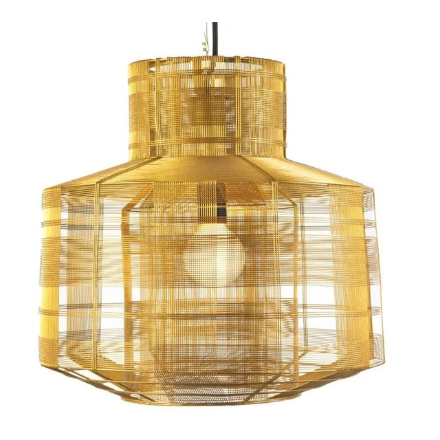 Handmade in the Philippines by Schema for Oggetti, the Busy Pendant Light makes a bold architectural statement....