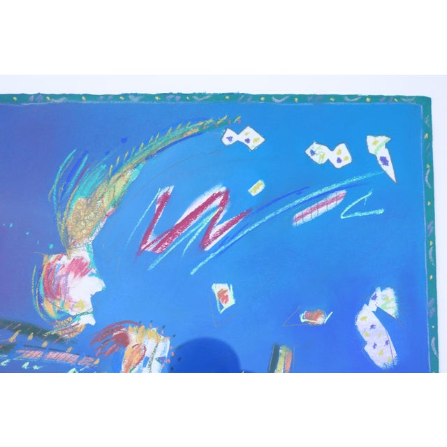 1980's Val Rossman Neighbors Abstract Expressionism Pastel Artwork One-of-a-Kind For Sale - Image 11 of 17