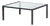 M1 Coffee Table in Bronze-Coloured Stainless Steel from Metaform, 1980s For Sale