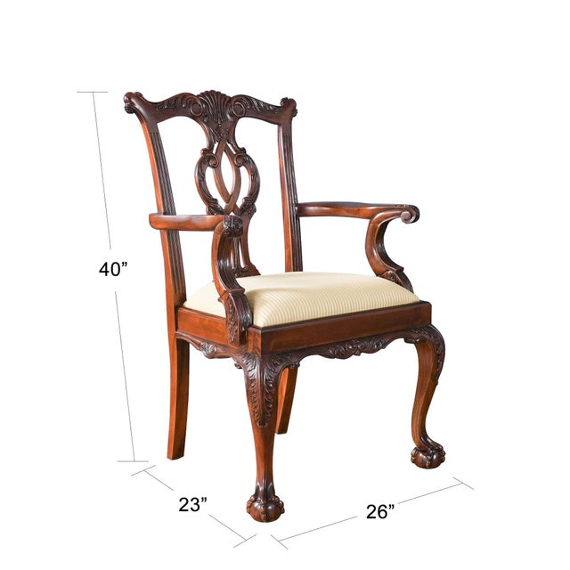 This set of 10 Cambridge Mahogany Chairs by Niagara Furniture is made up of 2 arm chairs and 8 side chairs. When creating...