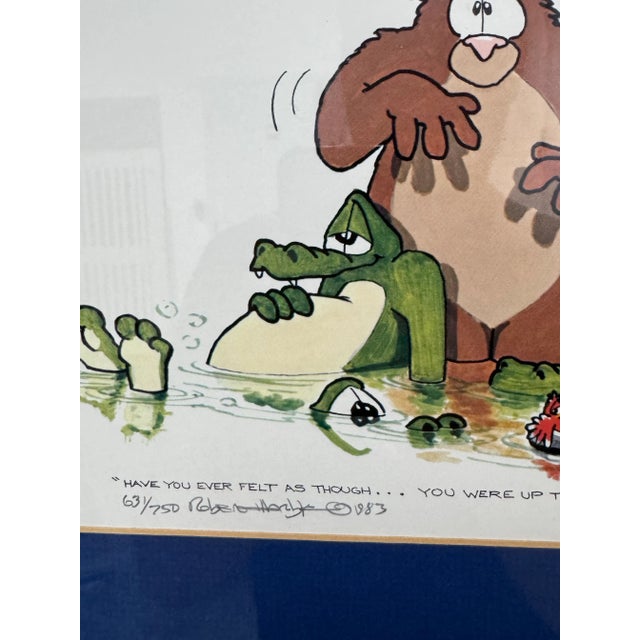 Circa 1983 Robert Marble "Alligators" Offset Lithograph + Signed Edition 631 of 750 For Sale - Image 9 of 12