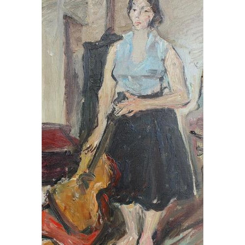 Carlo Striccoli, The Guitarist, 1960s, Oil on Canvas For Sale - Image 15 of 18