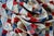 Off-white 1910s ”Trip Around the World” Antique Quilt - For Sale - Image 8 of 16