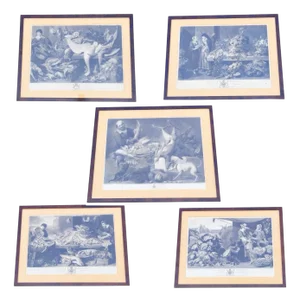 After F Snyders, Markets, Engravings, Set of 5