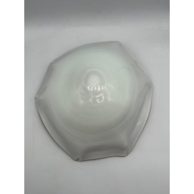 Mid-Century Murano Lavender and White Aventurine Glass Centerpiece Bowl For Sale - Image 14 of 15