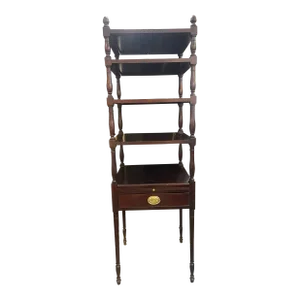 Smithsonian Institution “Senate Bill Hopper” Mahogany Etagere Writing Desk