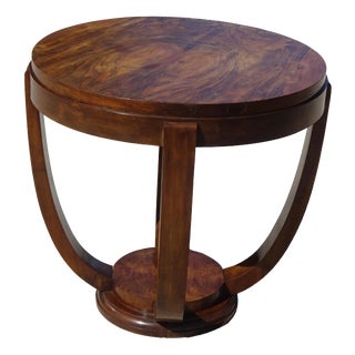 Art Deco Coffee Table in Walnut and Burr Walnut, 1920s For Sale