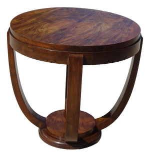 Art Deco Coffee Table in Walnut and Burr Walnut, 1920s