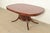 Brown Romweber Regency Flame Mahogany Pedestal Extension Dining Table, Newly Refinished For Sale - Image 8 of 14