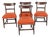 Antique English Regency Mahogany Dining Chairs, 1820, Set of 4 For Sale