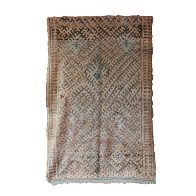 Mid-Century Modern 6x10 Moroccan Rug For Sale - Image 9 of 9