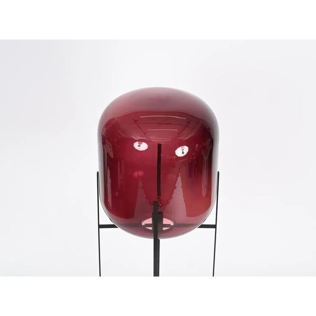 Large Purple Oda Floor Lamp in Blown Glass attributed to Sebastian Herkner For Sale - Image 16 of 17