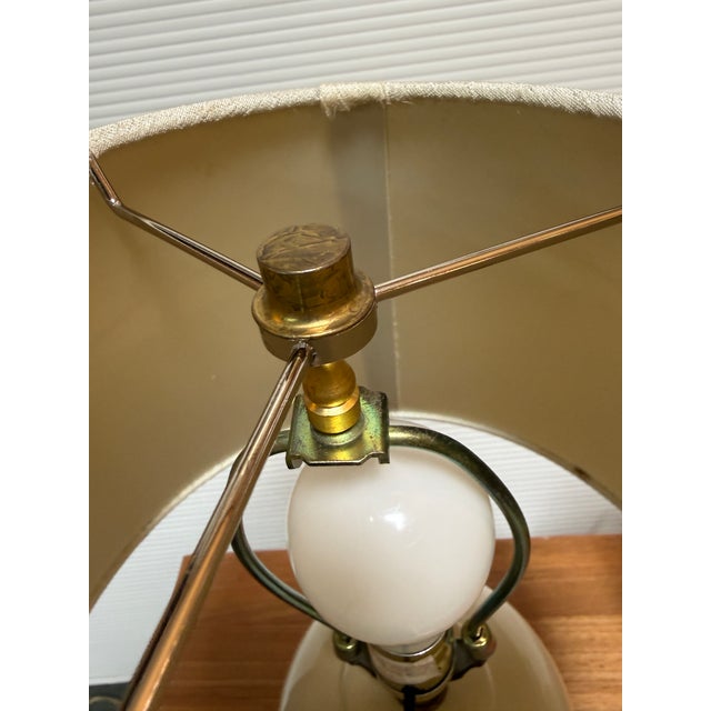 Ginger Jar Eggshell Ceramic Table Lamps, Pair For Sale - Image 10 of 12