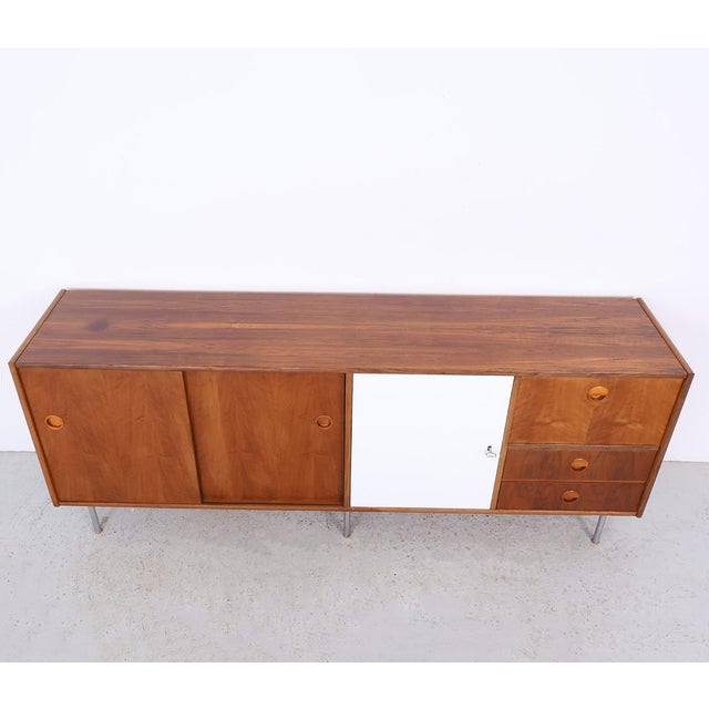 Wood Vintage Walnut Sideboard by William Watting for Fristho, 1960s For Sale - Image 7 of 18