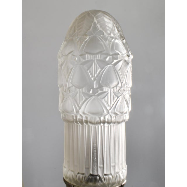 1920s 1930s French Art Deco Lamp by Henri Dieupart & Simonet Freres - France For Sale - Image 5 of 13