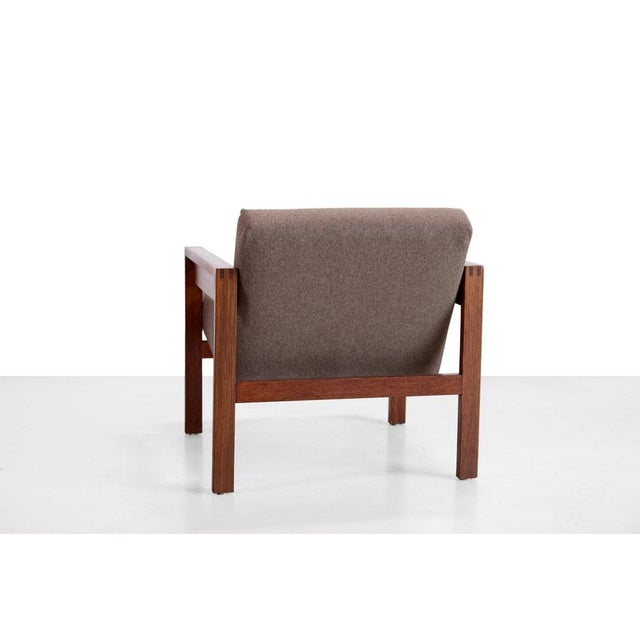 Hein Stolle Modernist Wenge Wood Chair by Hein Stolle for T Spectrum, 1960s For Sale - Image 4 of 9