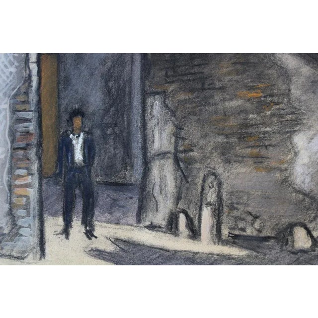 Niklavs Strunke, Rome, Trastevere, 1963, Mixed Media on Paper For Sale - Image 9 of 11