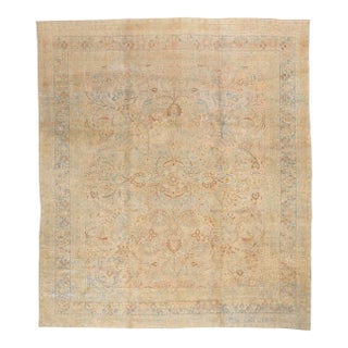 Late 19th Century Antique Persian Khorassan Rug - 12'07 X 14'03 For Sale