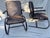 Copper Mid Century Cantilever Rockers, a Pair- Restored For Sale - Image 8 of 9