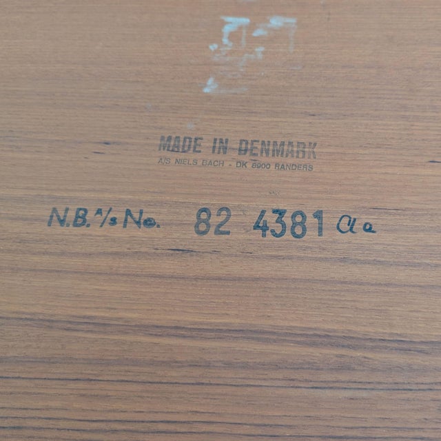 Brown Mid-Century Teak Coffee Table from Niels Bach For Sale - Image 8 of 9
