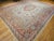 French Country Vintage Turkish Oushak Rug, Hand-Knotted Geometric Pattern, Ivory & Brick Red, 12' X 14' For Sale - Image 3 of 13