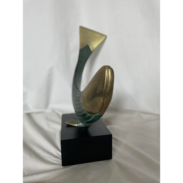 Dolbi Cashier 1990s Modern Metal Fish Statue by Dolbi Cashier For Sale - Image 4 of 8