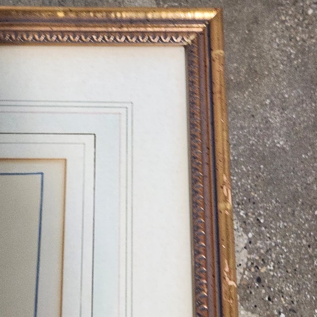 Framed Antique Botanical Engraving Iacea Lusitanica Maxima — After Abraham Bosse, Hand-Colored Copperplate on Laid Paper With French Matting For Sale - Image 16 of 16