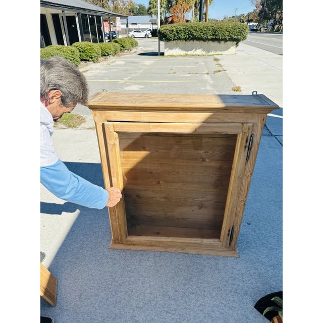 Wood Vintage Pine Hanging Shelf For Sale - Image 7 of 8