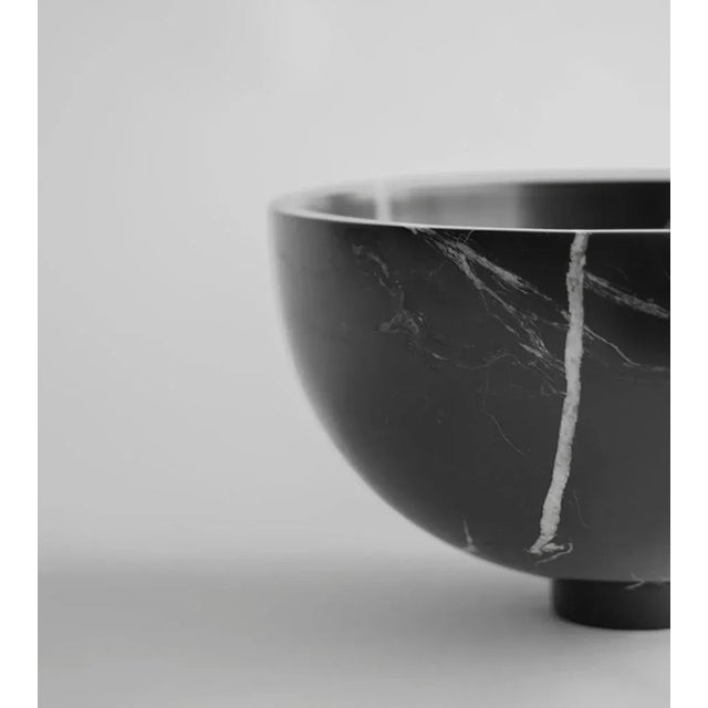 Black Marble Fruit Bowl from Kiwano Concept For Sale - Image 4 of 5