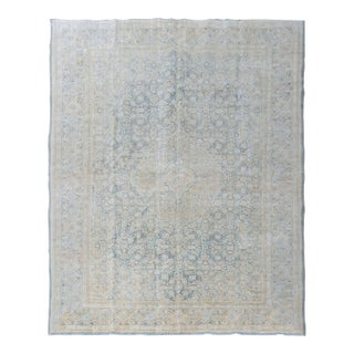 Vintage Circa 1940 Lightly Distressed Tabriz Rug 7'7 X 10'8 For Sale