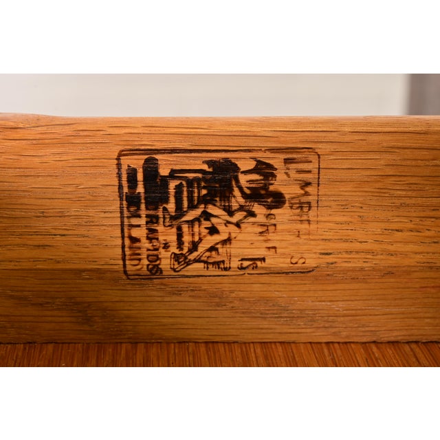 Brown Limbert Antique Mission Oak Arts & Crafts Sideboard Buffet, Newly Refinished For Sale - Image 8 of 15