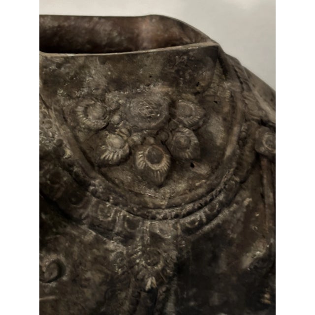 Charcoal Antique Asian Bronze Cast Iron Caparison Elephant Censer, 1800s For Sale - Image 8 of 12