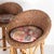 Beige Vintage Bar Stools in Rush and Rattan, 1970s, Set of 4 For Sale - Image 8 of 11