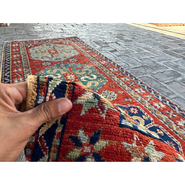 Hand Knotted Tribal Persian Runner Rug For Sale - Image 4 of 5