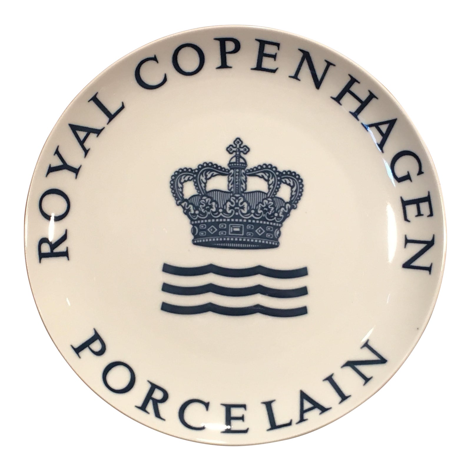 Mid Century C.1970s Royal Copenhagen Porcelain Signature Dinner Plate