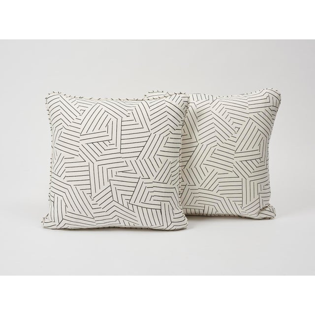 Schumacher Schumacher Pillow in Deconstructed Stripe Double-Sided Print For Sale - Image 4 of 8