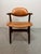 Mid-Century Cognac Leatherette Cowhorn Dining Chair by Tijsseling for Hulmefa, Netherlands, 1970s For Sale - Image 11 of 12