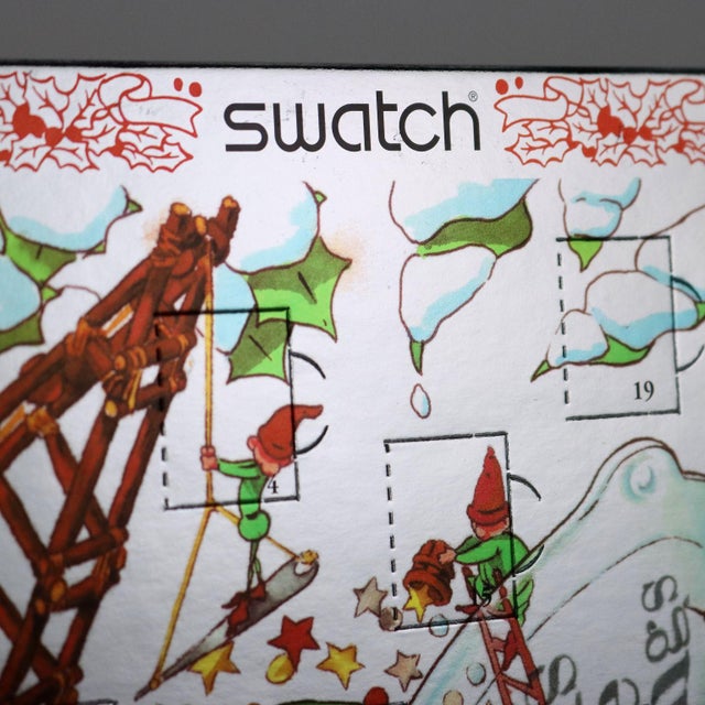 Christmas Greetings Special Edition Advent Calendar from Swatch For Sale - Image 6 of 17