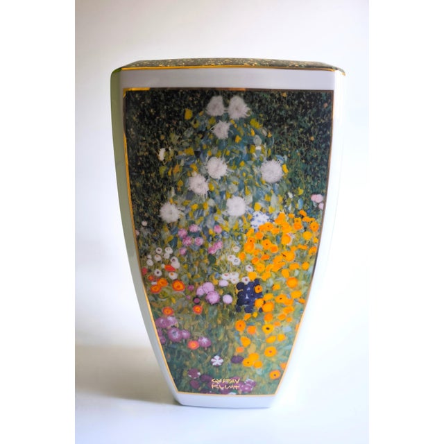 20th Century Goebel Porcelain Vase - Gustav Klimt Blumenmotive Limited Edition For Sale - Image 10 of 17