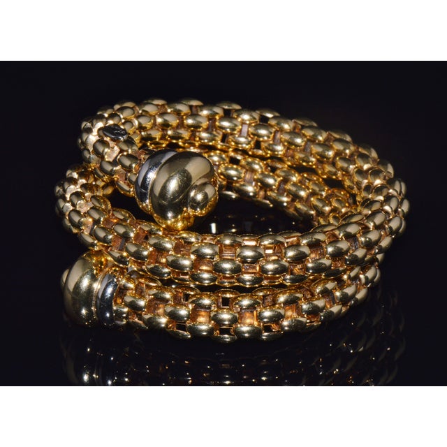 Vintage Fope Flex’it Double Wrap Bangle Bracelet in 18k Yellow & White Gold For Sale - Image 14 of 18