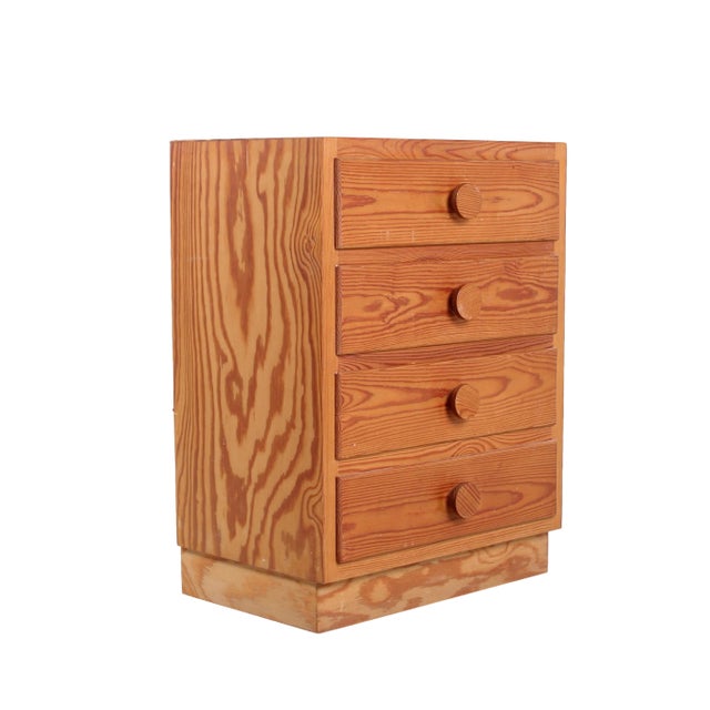 Small Chest of Drawers in Pinewood, 1970s For Sale