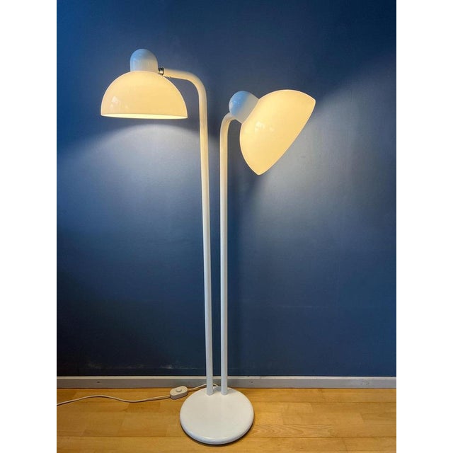 Vintage Space Age White Acrylic Glass Floor Lamp For Sale - Image 5 of 11