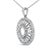 Haus of Brilliance Sterling Silver 1 1/6 Cttw Diamond Openwork Medallion Pendant Necklace For Sale - Image 4 of 4