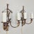 Neoclassical Pair of Antique Italian Wrought Iron and Painted Wood Sconces For Sale - Image 3 of 12