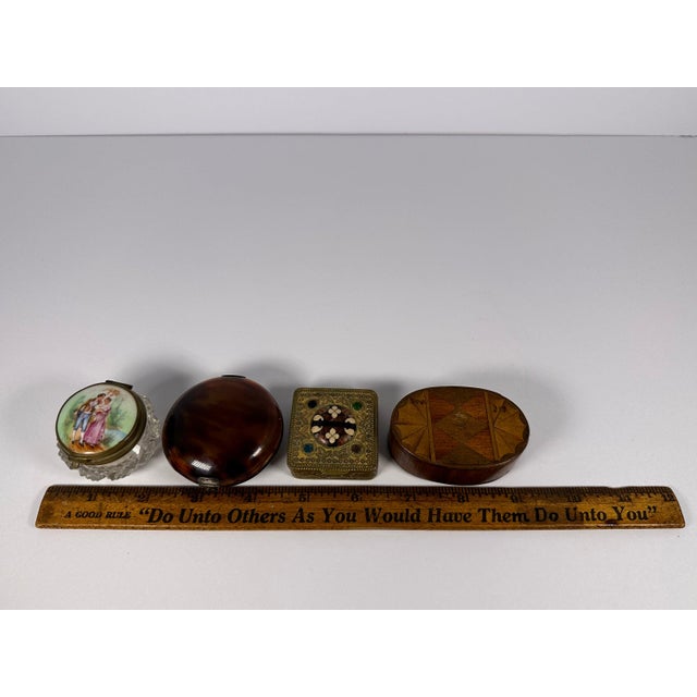 Antique Victorian Trinket Boxes: Snuff, Pill, Compact Collection For Sale - Image 10 of 10